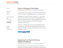 Tablet Screenshot of code.zoia.org